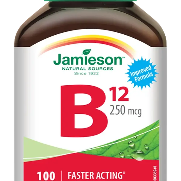 JAMIESON Vitamín B12 metylkobalamín 250 mcg 100 tablet