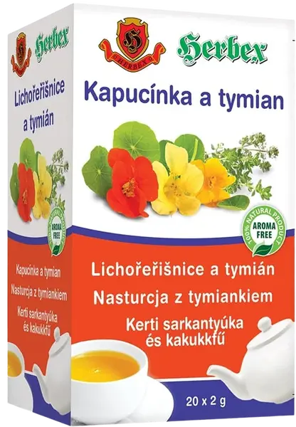 HERBEX Lichořeřišnice a tymián 20 x 2 g