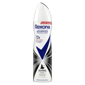 REXONA Invisible Black & White 72H Antiperspirant sprej 150 ml