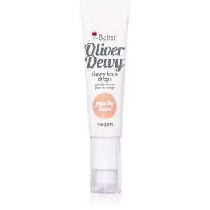 theBalm Oliver Dewy Face Drops tekutý rozjasňovač odstín Peachy Keen 28 ml