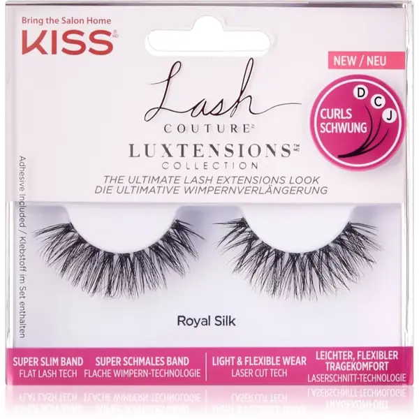 KISS Lash Couture LuXtensions umělé řasy Royal Silk 1 pár