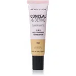 Makeup Revolution Conceal & Define matující make-up odstín F9.2N 23 ml
