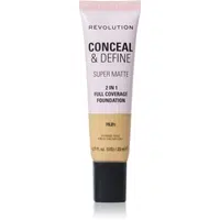 Makeup Revolution Conceal & Define matující make-up odstín F9.2N 23 ml