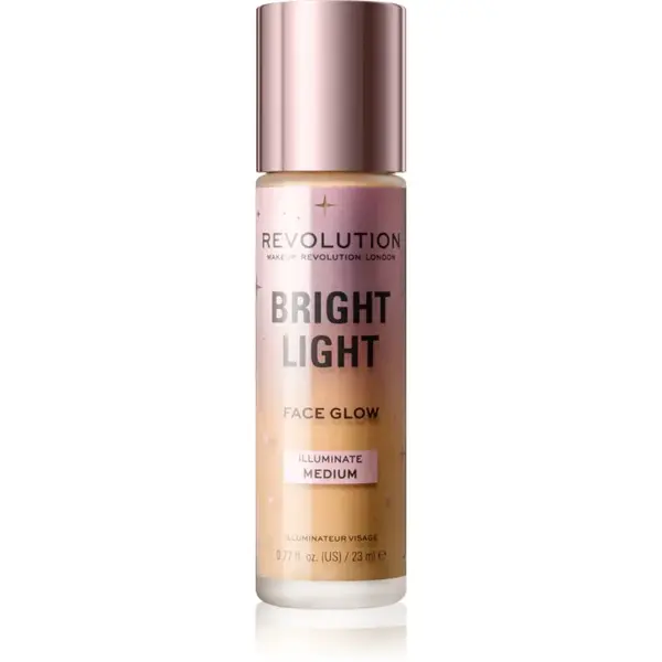 Revolution Bright Light Face Glow rozjasňující tónovací fluid odstín Illuminate Medium 23 ml