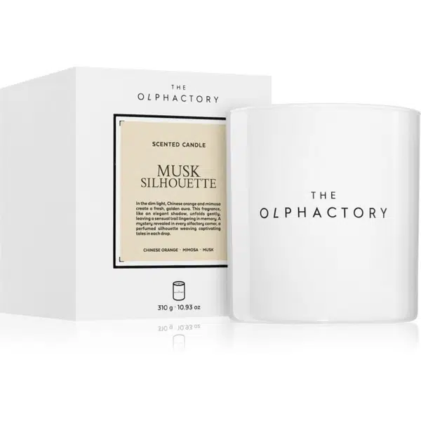 The Olphactory White Insignia Musk Silhouette vonná svíčka 310 g