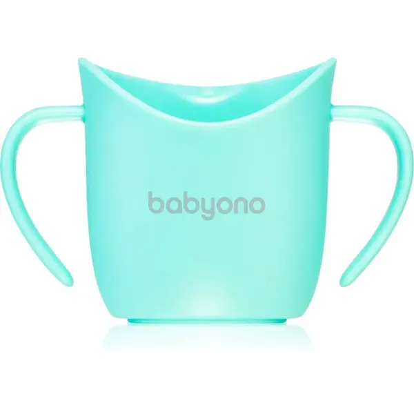 BabyOno Be Active Ergonomic Training Cup tréninkový hrnek s držadly Mint 6 m+ 120 ml