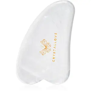 Crystallove Clear Quartz Gua Sha masážní pomůcka 1 ks