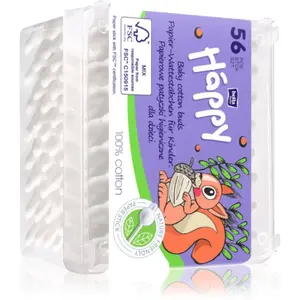 BELLA Baby Happy 100% cotton vatové tyčinky pro děti 56 ks