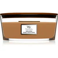 Woodwick Santal Myrrh vonná svíčka s dřevěným knotem (hearthwick) 453,6 g