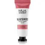 MUA Makeup Academy Blushed Liquid Blusher tekutá tvářenka odstín Dusky Rose 10 ml
