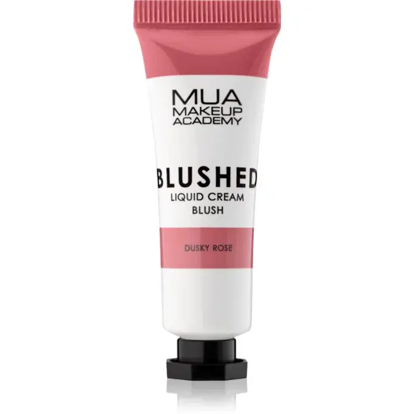MUA Makeup Academy Blushed Liquid Blusher tekutá tvářenka odstín Dusky Rose 10 ml