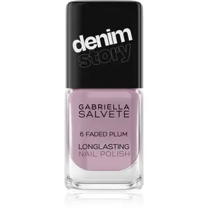 Gabriella Salvete Longlasting Enamel Denim Story dlouhotrvající lak na nehty odstín 06 Faded Plum 11 ml