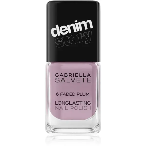 Gabriella Salvete Longlasting Enamel Denim Story dlouhotrvající lak na nehty odstín 06 Faded Plum 11 ml