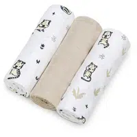 T-TOMI TETRA Cloth Diapers HIGH QUALITY látkové pleny Tigers70x70 cm 3 ks