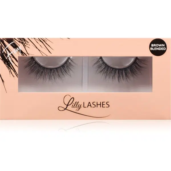 Lilly Lashes Everyday Faux Mink Brown Blended umělé řasy typ Undressed 1 pár