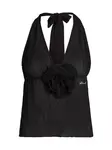 Karl Lagerfeld Tankinový top  čierna