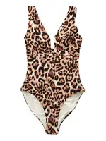 Next Jednodielne plavky  béžová / hnedá