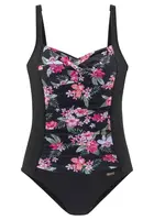 LASCANA Jednodielne plavky  zelená / ružová / čierna