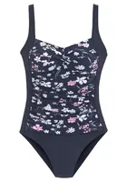 LASCANA Jednodielne plavky  námornícka modrá / ružová / biela