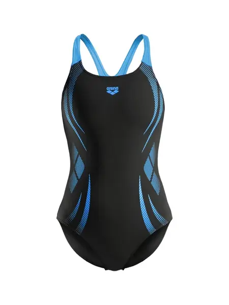 ARENA Jednodielne plavky 'Poseidonia Pro Back'  nebesky modrá / čierna
