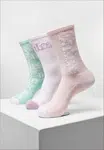 Nekonečné ponožky 3-balení bílá/lightrose/mint
