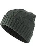 Čepice Beanie Cable Flap - zelená