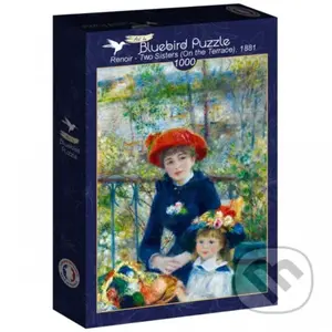 Puzzle Dve sestry (Na terase), 1881 - Renoir - puzzle z kategorie 500 - 1000 dílků