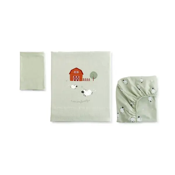 Bonjourbébé 3-dílná bavlněná sada do postýlky 60x120cm Funny Farm