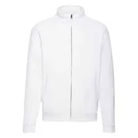 White Men's Sweat Jacket Fruit of the Loom