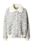 IRO Prechodná bunda 'Simone'  sivá melírovaná / biela
