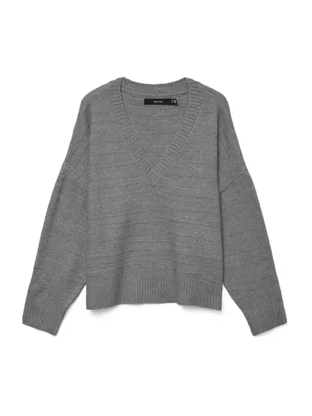 VERO MODA Sveter 'VMBOOM'  sivá melírovaná