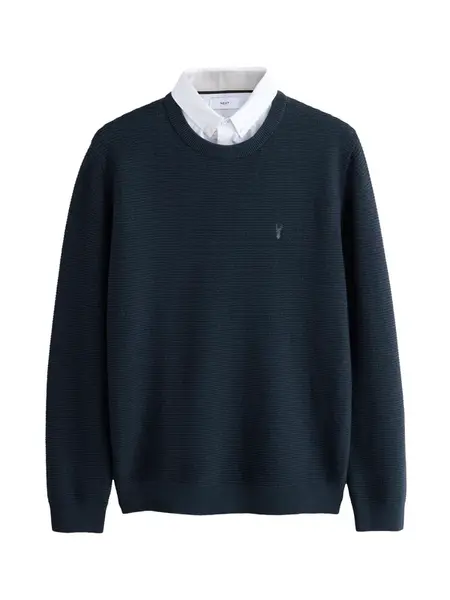 Next Sveter  námornícka modrá / biela