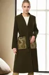 Z6363 DEWBERRY WOMEN'S COAT-KHAKI-1