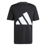 ADIDAS SPORTSWEAR Funkčné tričko 'Essentials'  čierna / biela