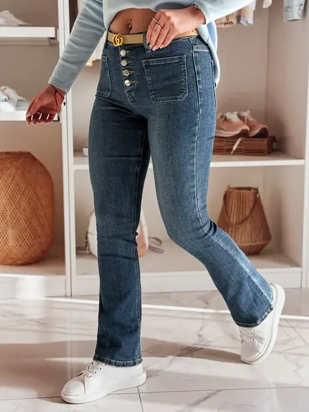 Dámské džíny zvonové BELLFLO modré