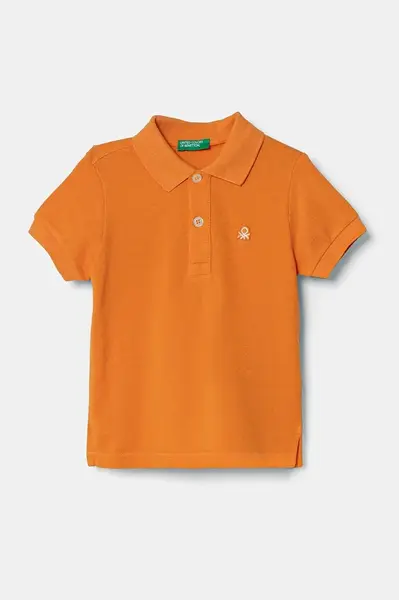 Detská bavlnená polokošeľa United Colors of Benetton