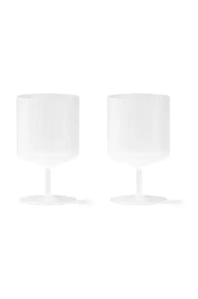 Sada pohárov na víno ferm LIVING Ripple Wine Glasses 270 ml 2-pak