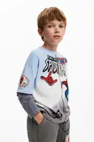 Detská bavlnená košeľa s dlhým rukávom Desigual