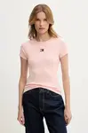 Tommy Jeans tričko dámske bavlnené s elastanom