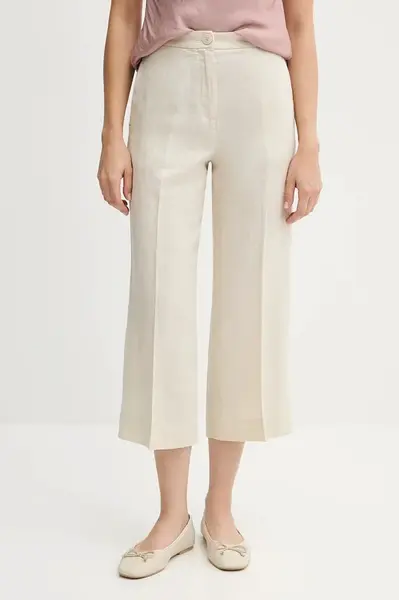 Ľanové nohavice United Colors of Benetton