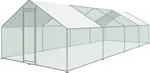 Venkovní výběh Strend Pro pro drůbež, voliéra, klec, se střechou, 3 x 8 x 2 m