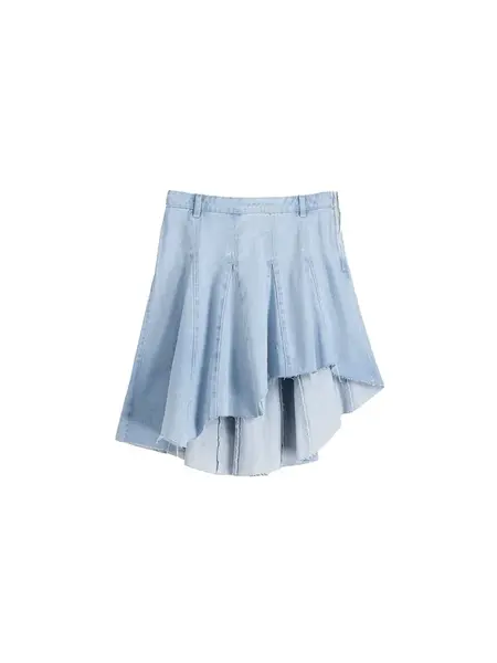 Bershka Sukňa  modrá denim