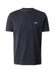 BOSS Tričko  námornícka modrá / biela