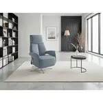 Sit & More RELAXAČNÍ KŘESLO, kůže, šedomodrá