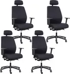 MERCURY 4PACK Ergonomická záťažová kancelárska stolička ENDURANCE (4 ks)