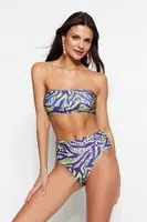 Bikini set Trendyol TBESS22BT0018/Blue-Multicolor