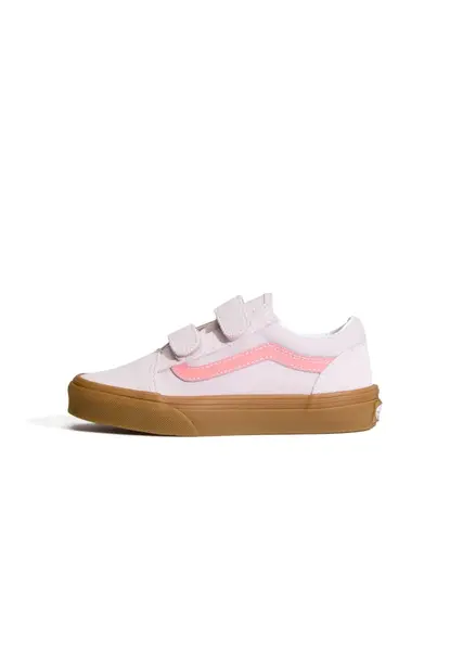 VANS Tenisky 'Old Skool Hook and Loop'  ružová / biela
