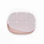 Martons tanier s krytom na 4 časti rozdelené, Rose pink