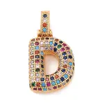 Brass Micro Pave Cubic Zirconia Pendants
