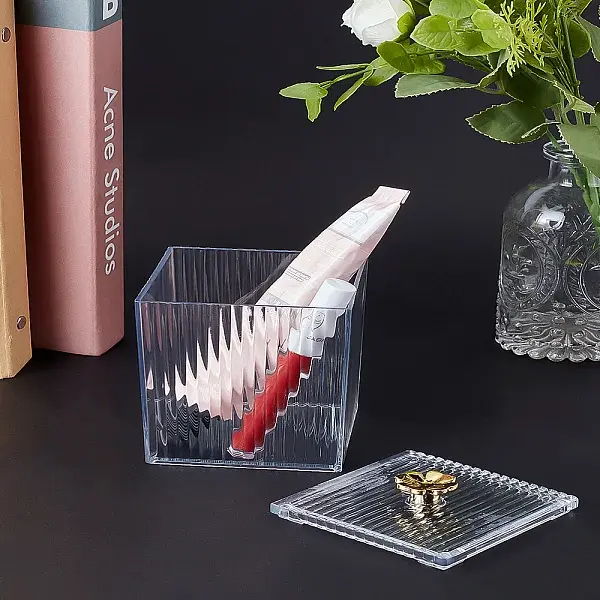 Plastic Cotton Pads Holders with Lid